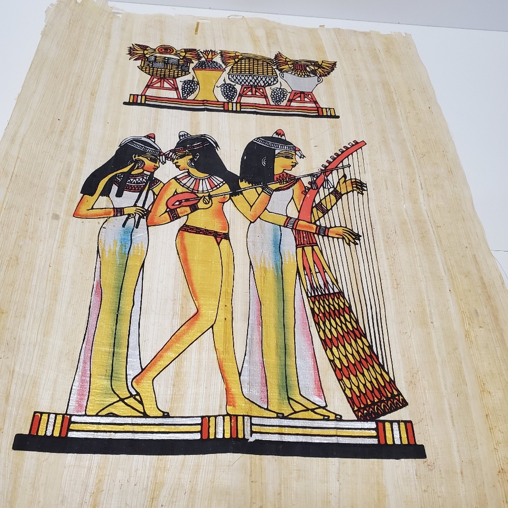Authentic Egyptian papyrus paper 📜 with certificate Ancient Egyptian print